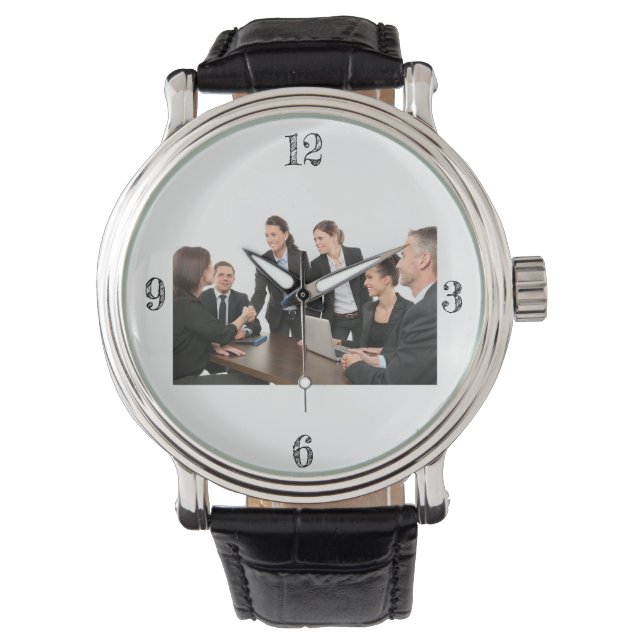 アクリル製壁時計 腕時計 (正面)