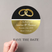 アクリル製結婚式招待状 Save The Date アクリル招待状 (インサイチュ (ポータブル))