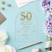 アクリル製50周年記念の招待状 アクリル招待状 (インサイチュ (ウェディング))