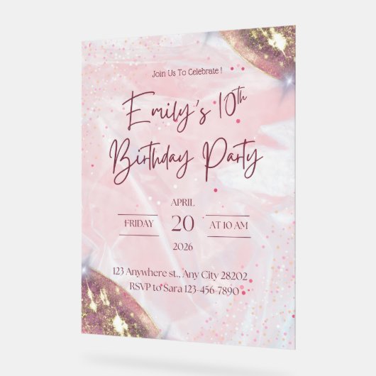 アクリル記号 アクリルサイン (傾斜)