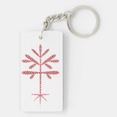 アクリル赤サプリングキーチェーン キーホルダー (裏面)