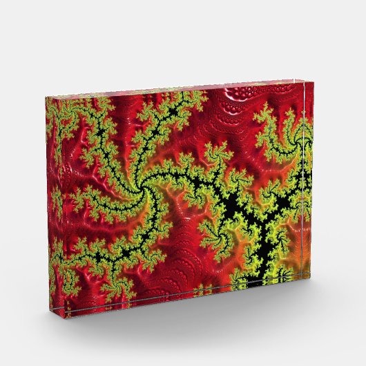 アクリル走ブロックを通る川 フォトブロック (左)