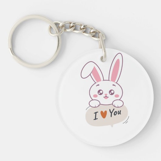 アクリル鎖 キーホルダー (正面)