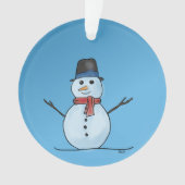 アクリル雪だるまオーナメント オーナメント (正面)