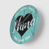 『アクリル・ウォール・クロック』 ラウンド壁時計 (傾斜)