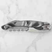 アクリル、グレーからホワイトの正方形の部分のコーナー ソムリエナイフ (裏面)