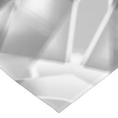 アクリル、グレーからホワイトの正方形の部分のコーナー テーブルクロス (アングル)