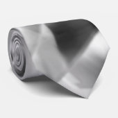 アクリル、グレーからホワイトの正方形の部分のコーナー ネクタイ (ロール)
