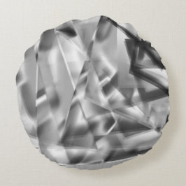 アクリル、グレーからホワイトの正方形の部分のコーナー ラウンドクッション