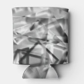 アクリル、グレーからホワイトの正方形の部分のコーナー 缶クーラー (裏面)