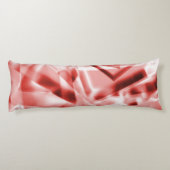 アクリル、サーモンから赤までの正方形の部分 ボディピロー (裏面)