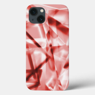 アクリル、サーモンから赤までの正方形の部分 iPhone 13ケース
