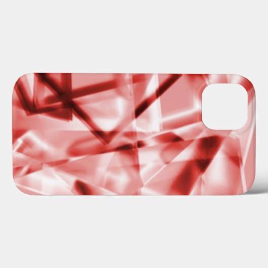 アクリル、サーモンから赤までの正方形の部分 Case-Mate iPhoneケース (裏面 (横))