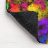 アクリル ネオンカラー ペイント スプラッター スプラッシュ アブストラクト マウスパッド (コーナー)