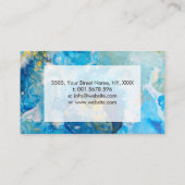 アクリル·プー絵画抽象芸術-海·フォーム 名刺 (裏面)