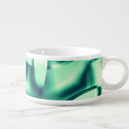 アクリル、ミントグリーンシェードの曲線状のグリーン形状 チリボウル