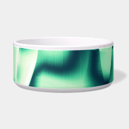 アクリル、華やかなミントシェードの曲線の緑の形状 ボウル