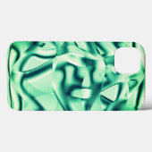 アクリル、華やかなミントシェードの曲線の緑の形状 Case-Mate iPhoneケース (裏面 (横))