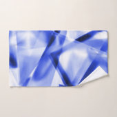 アクリル、青から白の正方形のコーナー バスタオルセット (ハンドタオル)