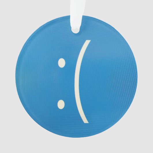 アクリルBSODエラおもしろいークリスマスデコレーション オーナメント (正面)