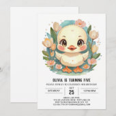 アクリングモダン誕生日 招待状 (正面/裏面)