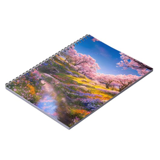 アクリーク魅力的アミダスト桜ツリー ノートブック (左側)