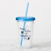 アクリ保ルタンブラーに落ち着いたブルーベリー アクリルタンブラー (裏面)