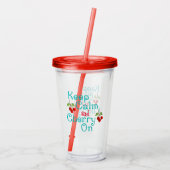 アクリ保ルタンブラーに落ち着いてさくらんぼ アクリルタンブラー (裏面)