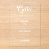 アクリ澄んッ企業のク・ガラ賞モダン授式 アクリル招待状 (正面)