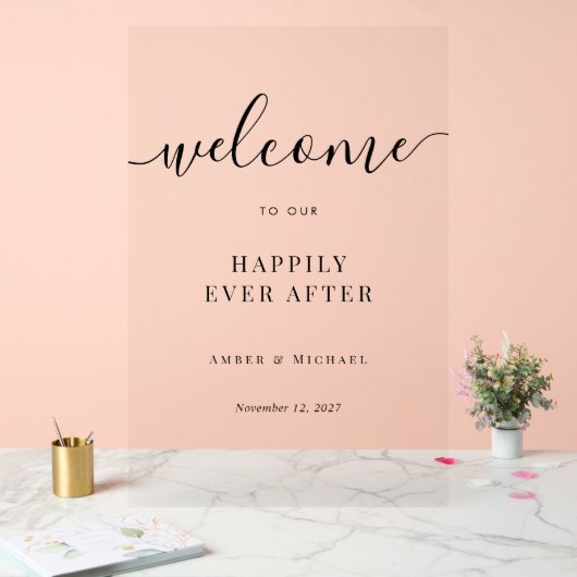 アクリ澄んルの印結婚象の後で幸せに アクリルサイン (ウェディング)