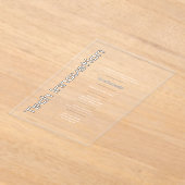 アクリ澄んル技術の革新企業のイベント アクリル招待状 (レイダウン)