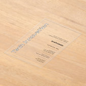 アクリ澄んル技術の革新企業のイベント アクリル招待状 (レイダウン)