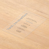 アクリ澄んル技術の革新企業のイベント アクリル招待状 (レイダウン)