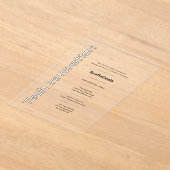 アクリ澄んル技術の革新企業のイベント アクリル招待状 (レイダウン)