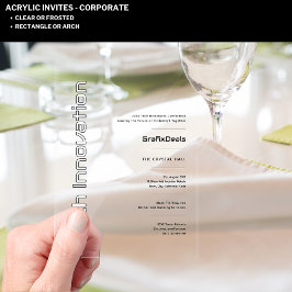 アクリ澄んル技術の革新企業のイベント アクリル招待状