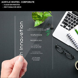 アクリ澄んル技術の革新企業のイベント アクリル招待状