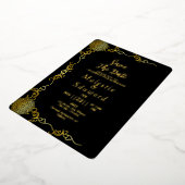 アクリ澄んル結婚ズ・ラグジュアリー 箔招待状 (回転した状態)