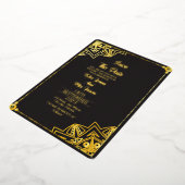 アクリ澄んル結婚式の日付の保存 箔招待状 (回転した状態)