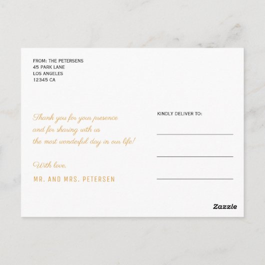 アクリ絵を描ルブルー結婚ピンクの写真感謝していユー ポストカード (裏面)