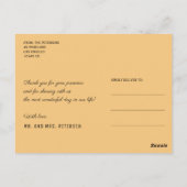 アクリ絵を描ル赤結婚青感謝してい黒 ポストカード (裏面)