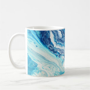 アクリ絵を描ル、抽象芸術色調 コーヒーマグカップ