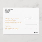 アクリ絵を描結婚ル感謝してい・グレーの写真あなた ポストカード (裏面)