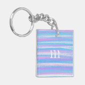 アクリ色彩の鮮やかルターコイズピンクパープル キーホルダー (正面左)