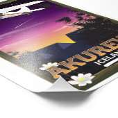 アクレイリアイスランド旅行ポスター フォトプリント            (角)