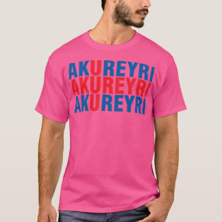 アクレイリボルグアイスランド Tシャツ