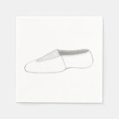 アクロアクロバティクス体操選手ダンスシューバースデーパーティー スタンダードカクテルナプキン (正面)