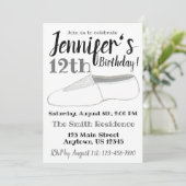 アクロアクロバティクス体操選手ダンスシューバースデーパーティー 招待状 (スタンド正面)