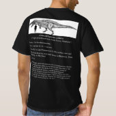 アクロカントサウルス恐竜Tシャツ Tシャツ (裏面)