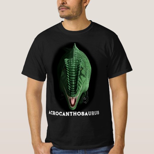 アクロカントサウルス恐竜Tシャツ Tシャツ (正面)