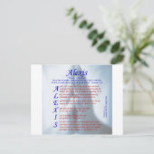 アクロスティックアレクシス ポストカード (スタンド正面)